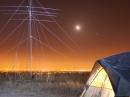 Moonrise over the 20m SSB tent.